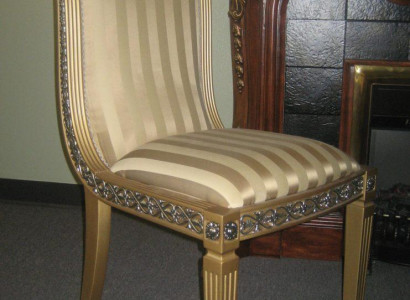Dining room 1 Seater Chair Armchair Wood Luxury Class Baroque Rococo Furniture